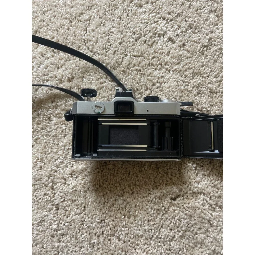 Vintage Fujica ST705 Camera with Leather Camera Case *For Parts or Reparing* Unt